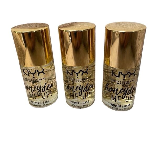 NYX Professional Makeup - Honeydew Me Up Face Primer Base 0.74 fl.oz. Lot Of 3! - Picture 1 of 4